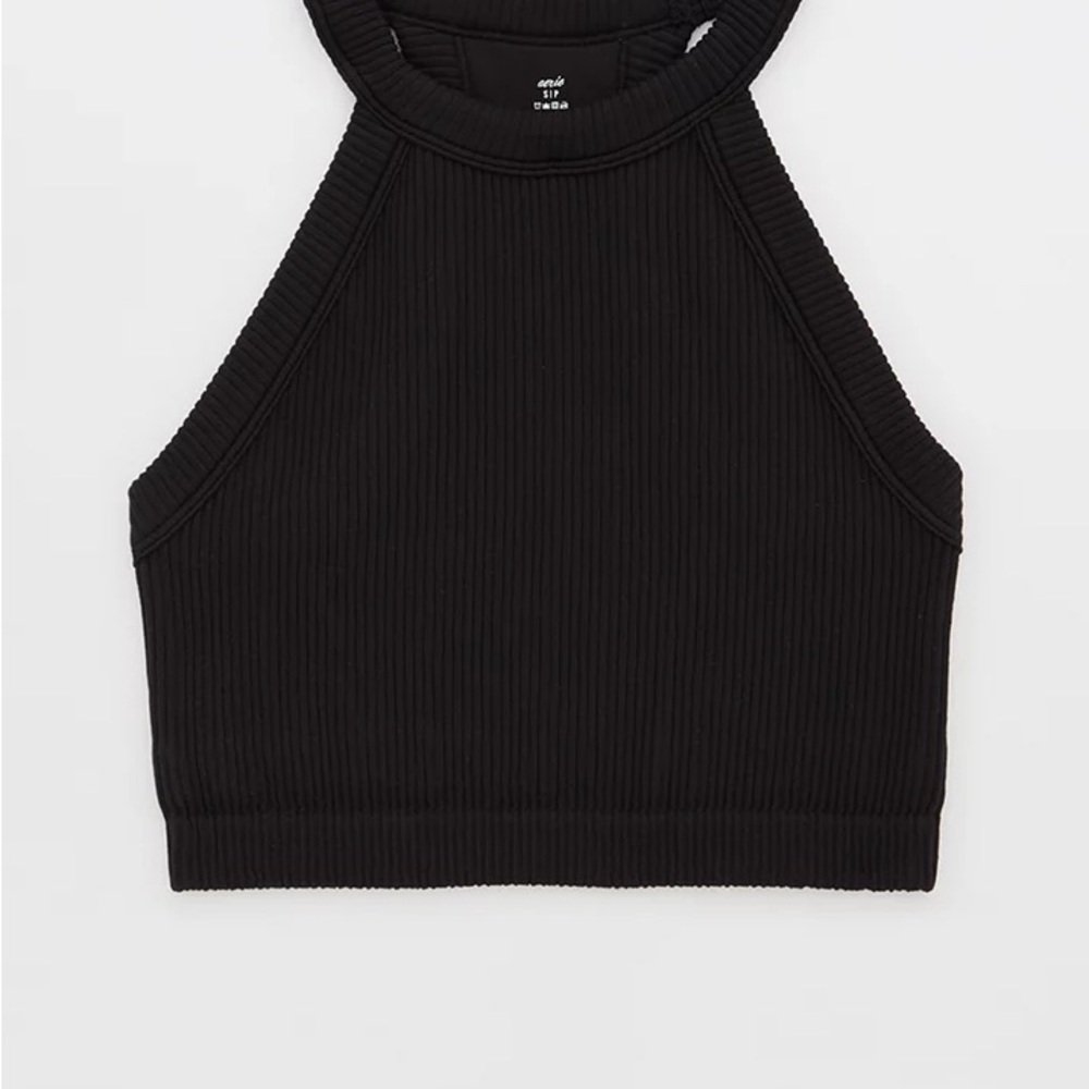 Aerie Superchill Seamless High Neck Bra Top